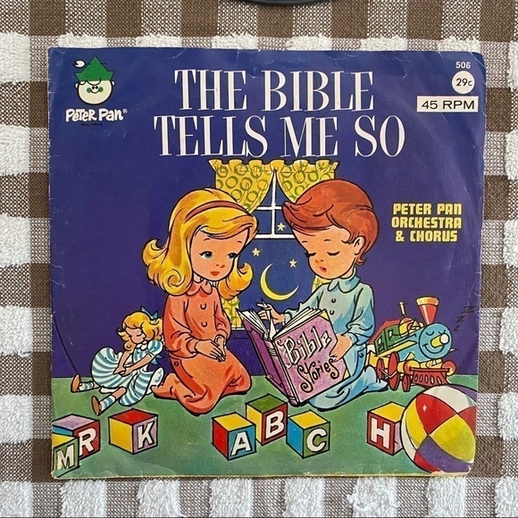 Vintage Peter Pan Orchestra Record 1960s Kids Song - Picture 1 of 4